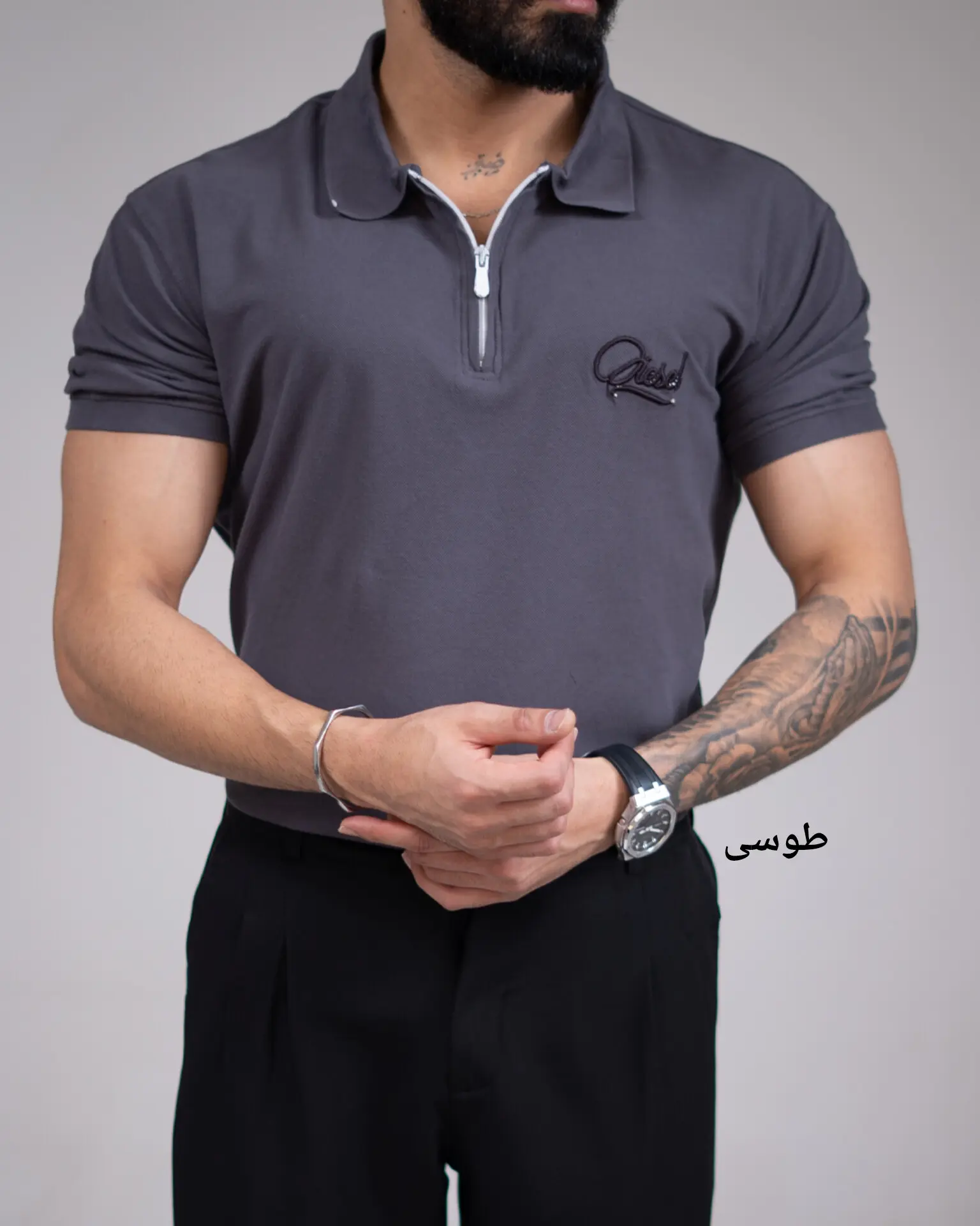 تیشرت نیم زیپ آلتون-کد5437